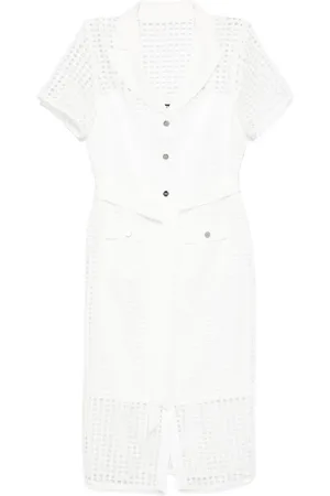 DKNY Robe mi-longue à carreaux