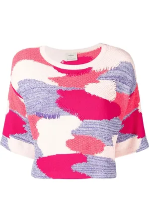 Onefifteen Haut en maille à design patchwork