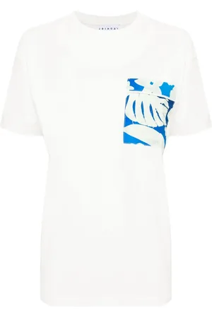 JOSHUA SANDERS T-shirt en coton à imprimé Hawaii