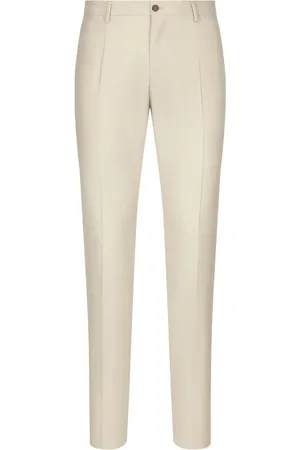 Dolce & Gabbana Pantalon en laine vierge à coupe fuselée