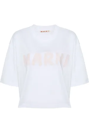 Marni T-shirt crop en coton biologique