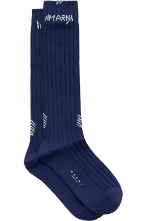 Marni Chaussettes nervurées à logo