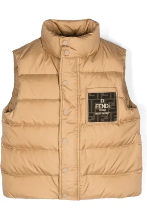 Fendi Gilet matelassé à logo appliqué