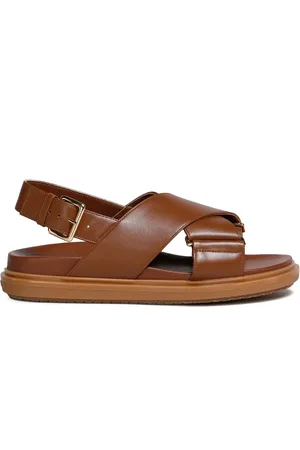Marni Sandales Fussbett en cuir