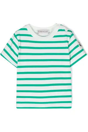 Moncler T-shirt en coton à rayures