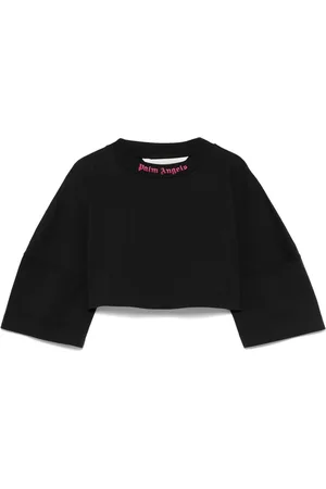 Palm Angels T-shirt crop à logo imprimé