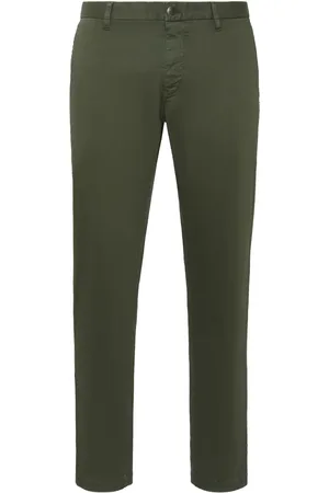 Philipp Plein Pantalon chino slim à patch Hexagon