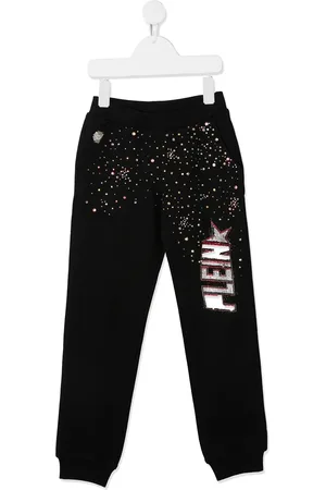 Philipp Plein Pantalon de jogging à logo strassé