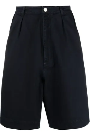 RAF SIMONS Bermuda à détails plissés