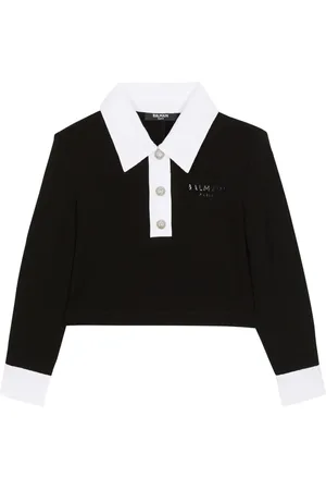 Balmain Polo à col contrastant