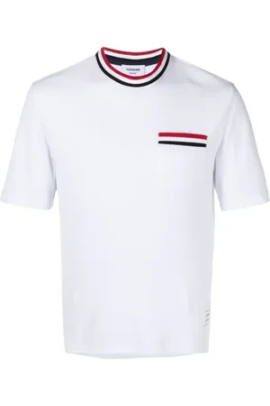 Thom Browne T-shirt à rayures RWB