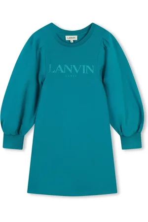 Lanvin Robe en coton à logo imprimé