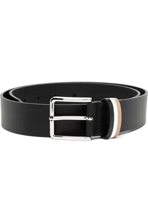 HUGO BOSS Ceinture en cuir à logo gravé