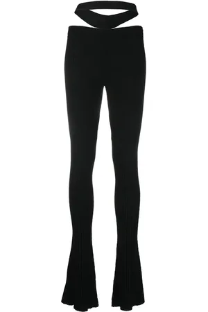 ANDREADAMO Pantalon nervuré à découpe