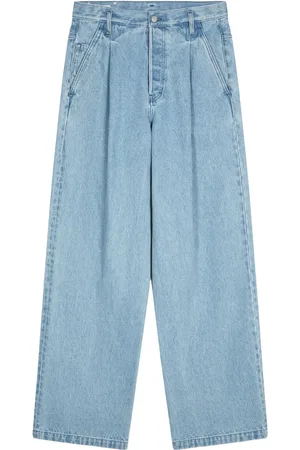 DRIES VAN NOTEN Jean ample à design plissé