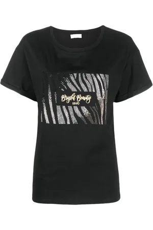 Liu Jo T-shirt strassé à logo imprimé