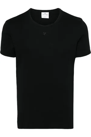 Courrèges T-shirt à logo appliqué
