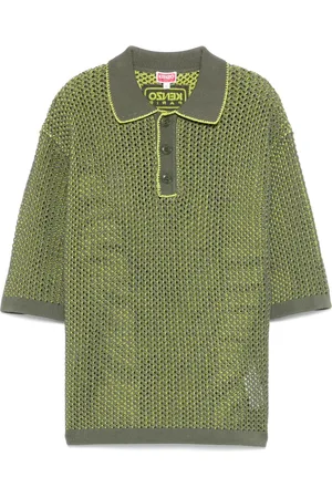 Kenzo Polo en maille ajourée
