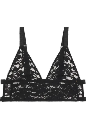 ANINE BING Soutien-gorge Violet à dentelle fleurie