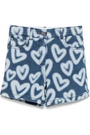 Stella McCartney Short à imprimé cœur