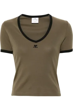 Courrèges T-shirt à col v