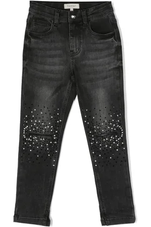 Twin-Set Jean fuselé à ornements en cristal