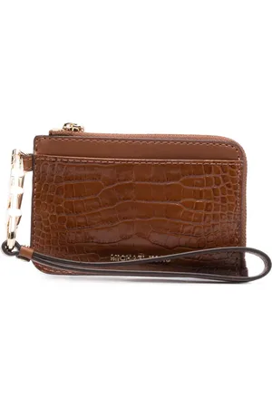 Michael Kors Porte-cartes à effet peau de crocodile