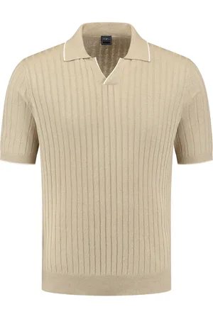 FEDELI Polo en maille nervurée