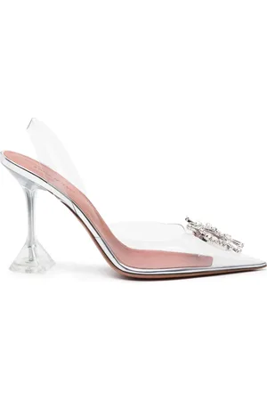 Amina Muaddi Escarpins Begum Glass 95 mm à bride arrière