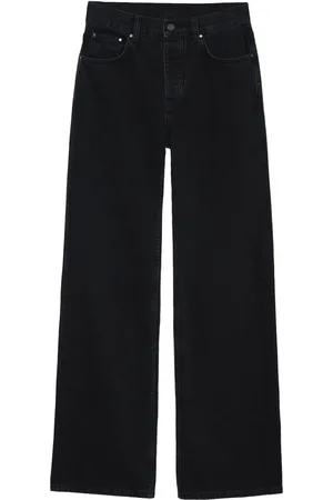 ANINE BING Jean ample à patch logo