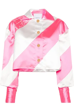 Patou Veste zippée à rayures diagonales