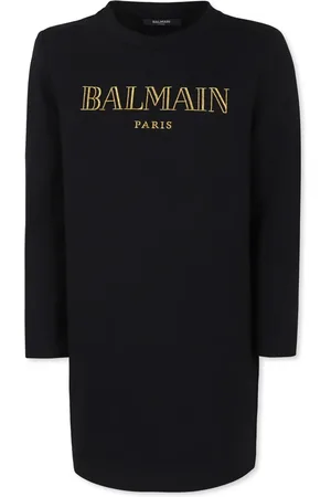 Balmain Robe à logo brodé