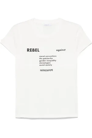 Patrizia Pepe T-shirt à texte en relief