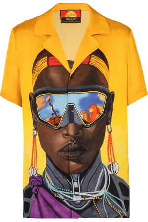 Balmain X Disney chemise à imprimé graphique