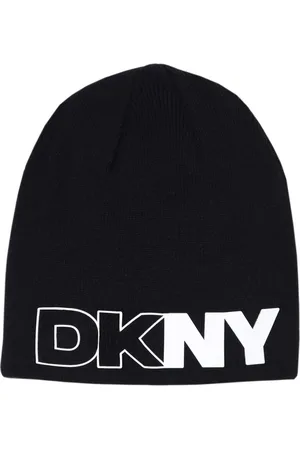 DKNY Bonnet en maille à logo imprimé