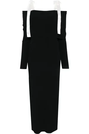ROTATE Robe longue à épaules dénudées