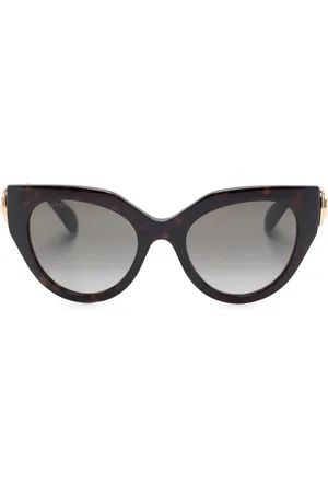 Gucci Lunettes de soleil à monture papillon