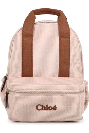 Chloé Sac à dos en coton biologique à logo brodé