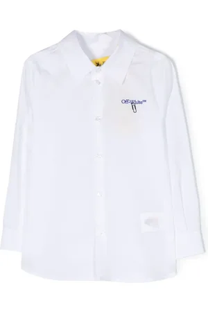 OFF-WHITE Chemise en coton à logo imprimé