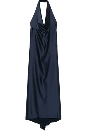 BLANCA Robe en satin à coupe longue
