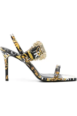 VERSACE Sandales Emily 85 mm à imprimé baroque