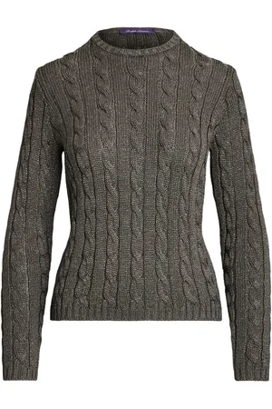 Ralph Lauren Pull en maille torsadée à col rond