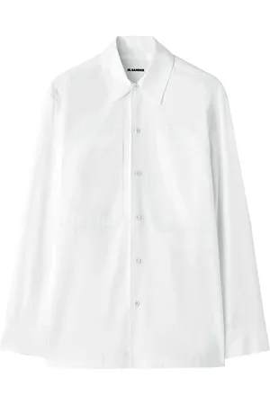 Jil Sander Chemise en coton à poche poitrine