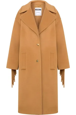 Moschino Manteau frangé à simple boutonnage