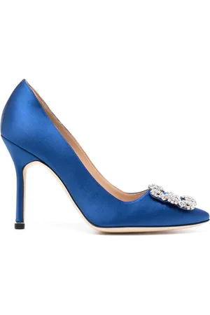 Manolo Blahnik Escarpins Hangisi en satin