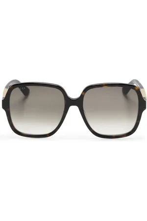 Gucci Lunettes de soleil à monture carrée oversize