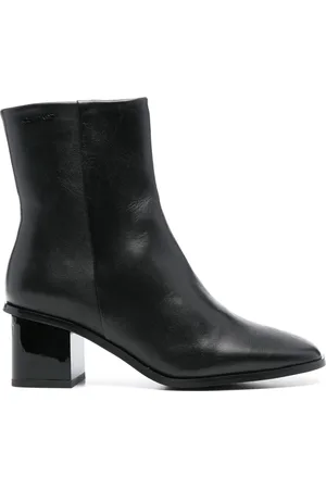 Calvin Klein Bottines en cuir à bout carré 50 mm