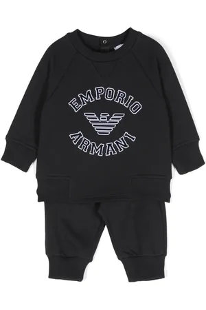 Emporio Armani Pantalon de jogging à logo embossé