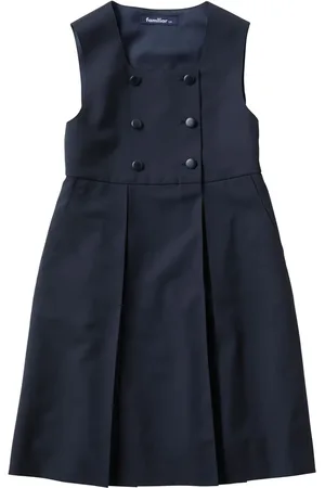 Familiar Robe mi-longue en laine à boutonnière croisée