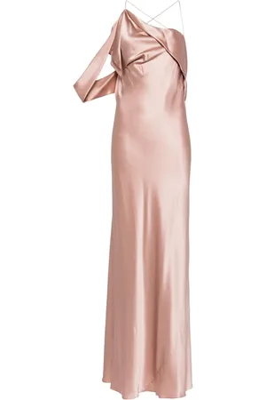 Michelle Mason Robe longue à design asymétrique